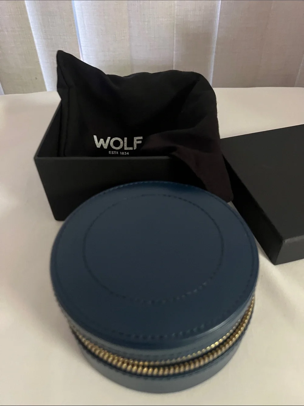 WOLF
Sophia Blue Round Travel Zip Case - Picture 7 of 10